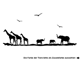 Wandtattoo Afrika Hitze in der Savanne | WANDTATTOO.DE