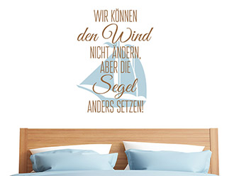 Wandtattoo Wir können den Wind nicht ändern