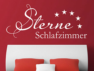 Wandtattoo Sterne Schlafzimmer