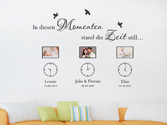 Wandtattoo Fotorahmen In diesen Momenten