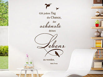 Wandtattoo Der schönste Tag deines Lebens