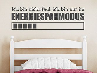 Wandtattoo Energiesparmodus