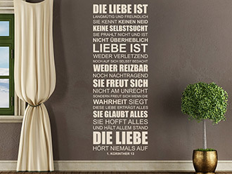 Wandtattoo Liebe Sprüche online kaufen bei Wandtattoo.de