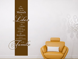 Wandtattoo Banner Das Erste...