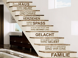 Treppentattoo In diesem Haus