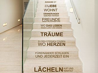Treppentattoo Zuhause ist