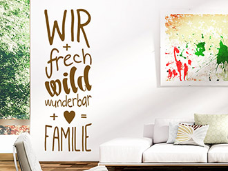 Wandtattoo Frech wild wunderbar