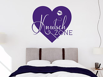 Wandtattoo Knutschzone