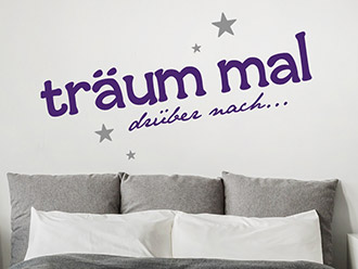 Wandtattoo Träum mal...