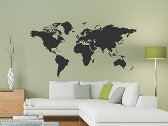 Wandtattoo Die Welt