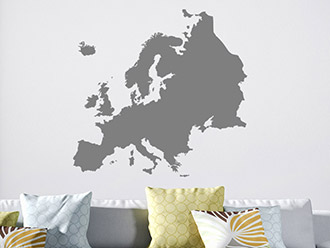 Wandtattoo Europa Karte | Bild 4