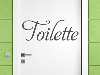 Wandtattoo Toilette