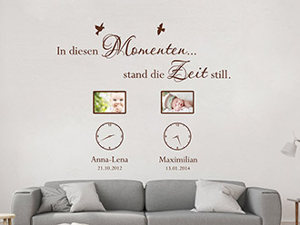 Wandtattoo In diesen Momenten stand die Zeit... Fotorahmen | Bild 4