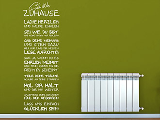 Wandtattoo Fühl dich zuhause