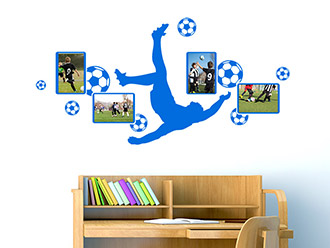 Wandtattoo Fotorahmen Fußball