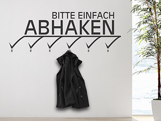 Garderobe Abhaken