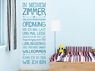 Wandtattoo In meinem Zimmer