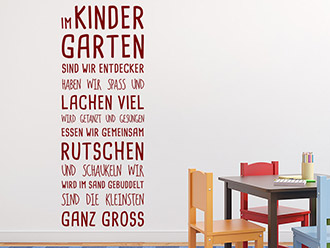 Wandtattoo Im Kindergarten
