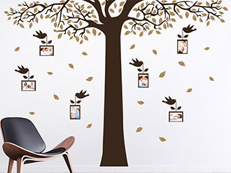 Wandtattoo Fotorahmen Imposanter Baum