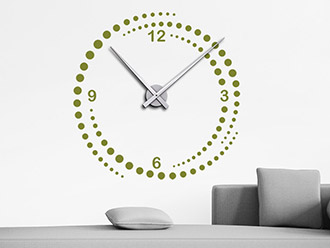 Wandtattoo Uhr Wirbel