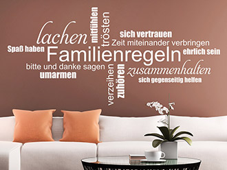 Wandtattoos für die Familie Familiensprüche WANDTATTOO.DE