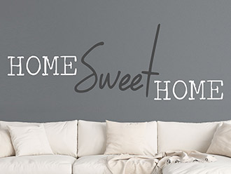 Wandtattoo Modernes home sweet home