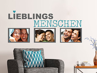 Wandtattoo Fotorahmen Lieblings Menschen | Bild 4