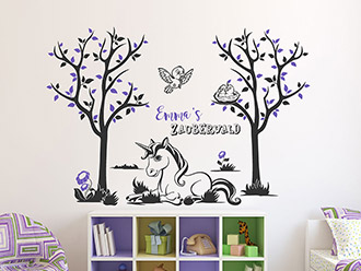 Wandtattoo Zauberwald