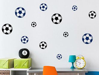 Wandtattoo Fußball Mix