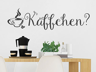 Wandtattoo Käffchen
