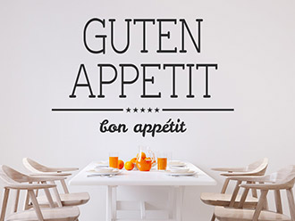 Wandtattoo Guten Appetit Bon Appétit