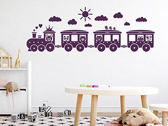 Wandtattoo Kinder Eisenbahn