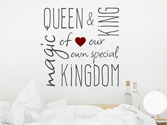 Wandtattoo Queen and King