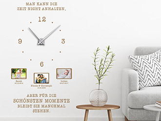 Wandtattoo Uhr Für die schönsten Momente