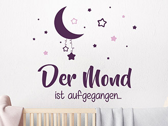 Wandtattoo Der Mond ist aufgegangen...