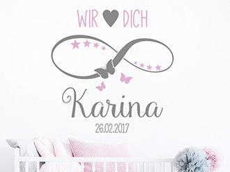 Wandtattoo Wir lieben dich unendlich