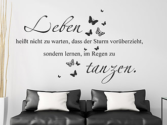 Wandtattoo Leben heißt nicht... | Bild 4
