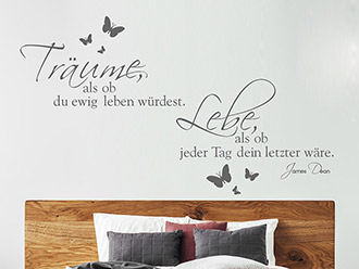 Wandtattoo Träume... lebe