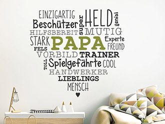 Wandtattoo Papa