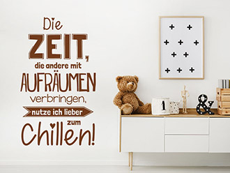 Wandtattoo Zeit zum Chillen