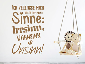 Wandtattoo Meine Sinne