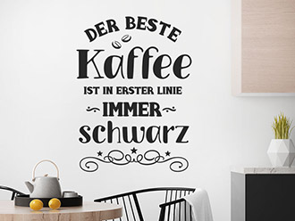 Wandtattoo Der beste Kaffee