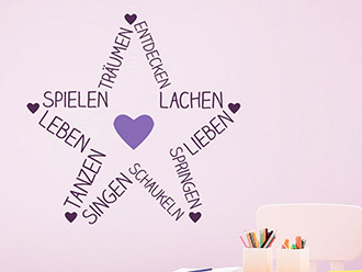 Wandtattoo Lieblingsstern