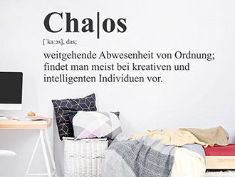 Wandtattoo Chaos Definition