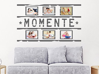 Wandtattoo Vintage Fotorahmen Momente