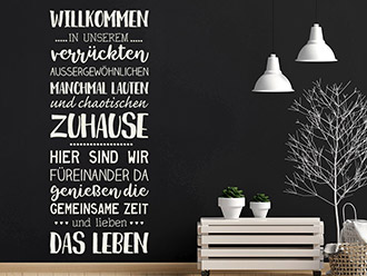 Wandtattoo Sprüche über das Leben online kaufen bei Wandtattoo.de