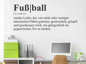 Wandtattoo Fußball Definition