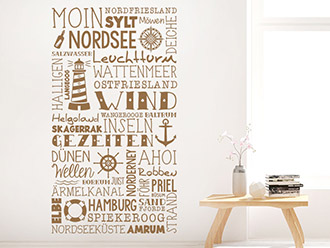 Wandtattoo Nordsee