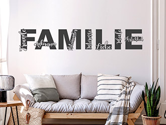 Wandtattoos für die Familie Familiensprüche WANDTATTOO.DE