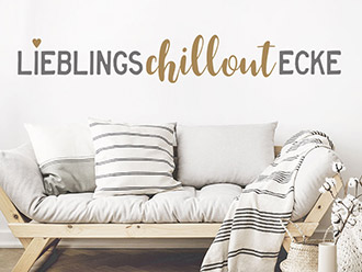 Wandtattoo Lieblings Chillout Ecke